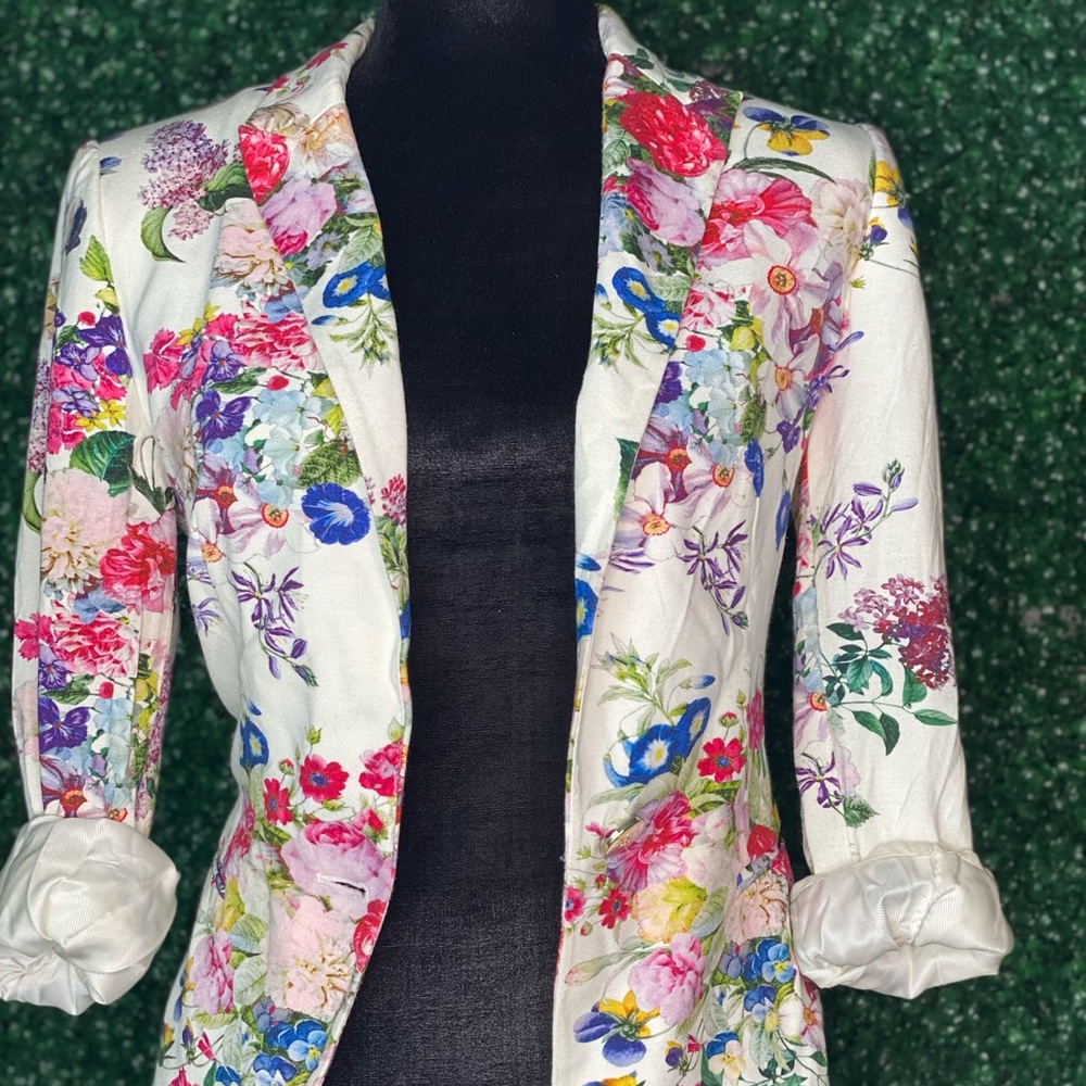 Zara Basic Botanical Garden Blazer - image 2